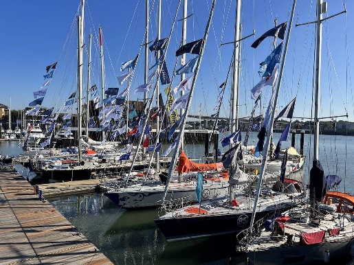 Les 14 bateaux prêts pour le départ de l’Ocean Globe Race.